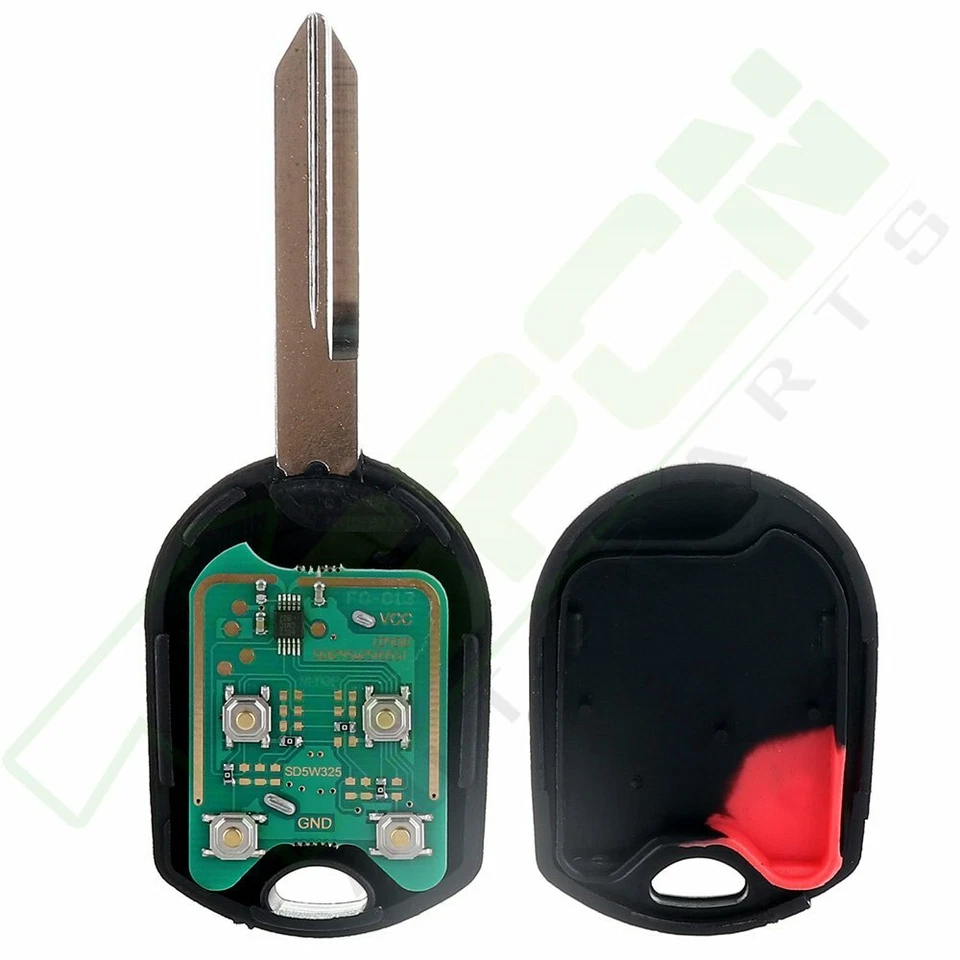 2 para Ford Mustang Fusion 2006-2010 entrada sin llave mando a distancia coche llavero Foto 3 de 4