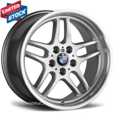 18" BMW M PARALLEL WHEELS FOR BMW 5 SERIES 18X9.5 5X120 +20 74.1 CB SILVER MACIN