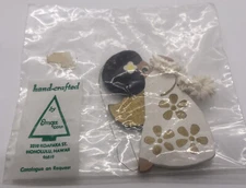 Vintage Emgee Hand Painted Christmas Ornament Hawaiian Girl Angel Signed Sealed