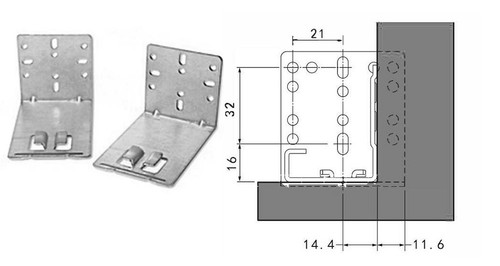 Pair Full/Ex Ball Bearing Zinc Soft Close Drawer Slide Undermount Rear Bracket - Picture 9 of 10