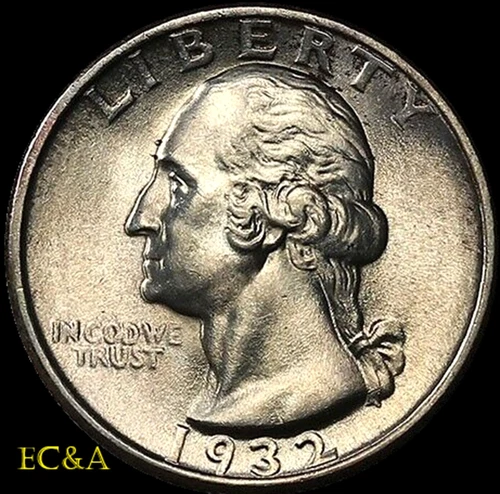1932 WASHINGTON QUARTER FIRST YEAR ISSUE SUPERB GEM, SCARCE THIS NICE!  (WQ144)