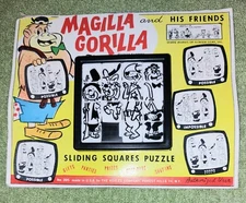 Magilla Gorilla Slide puzzle - Roalex Company colorful card nice 60's