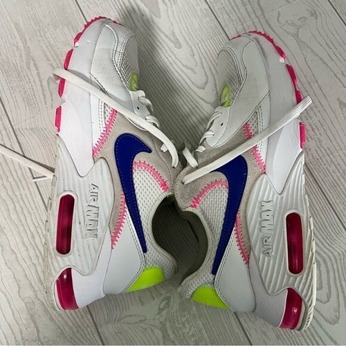 Nike Air Max Excee 'White Pink Indigo' DD2955-100 **Read FLAWS** - Picture 6 of 11