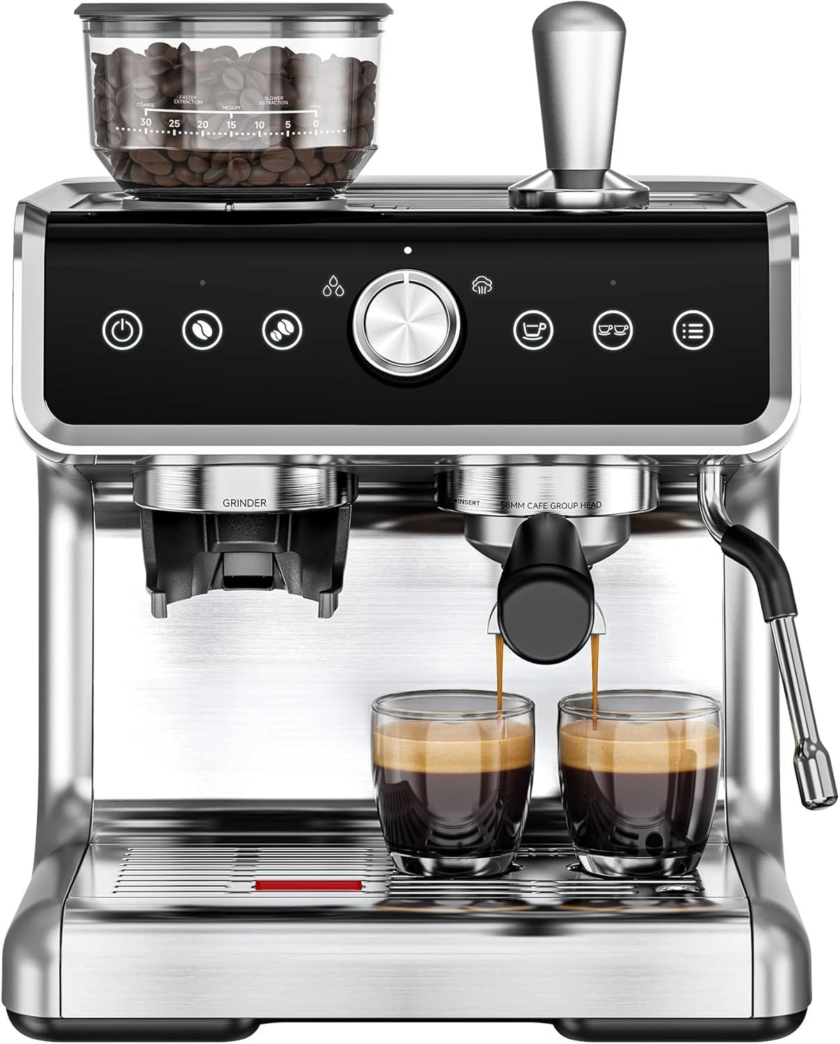 Barista Style Espresso Machine with Grinder 20 Bar