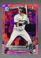 2025 Bowman Sapphire #BDC-68 Max Williams 1st Bowman 1/1 Padparadscha