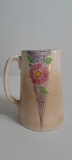Arthur Wood Jug Floral Ceramic 15cm tall Staffordshire 