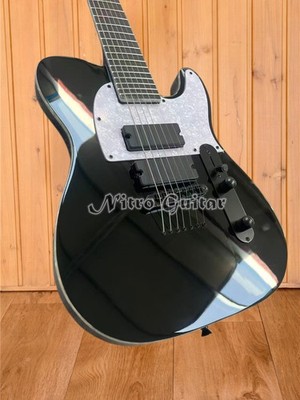 LTD Stephen Carpenter 7 String Electric Guitar EMG Pickups White Pearl Pickugard