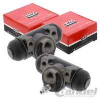 2X Mapco Radbremszylinder 20,64Mm Hinten Passend FüR Fiat Doblo Idea Panda