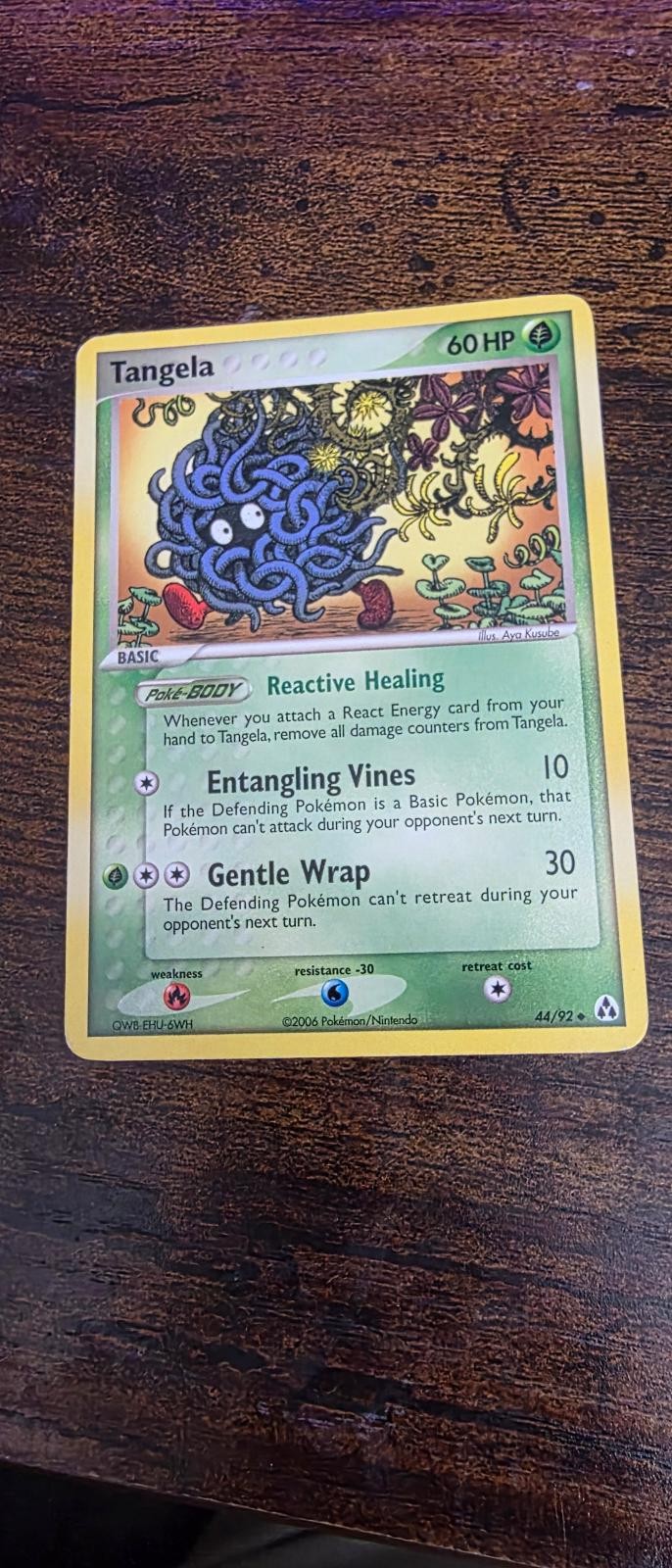 Tangela 44/92 Uncommon Legend Maker Pokemon Lightly Played