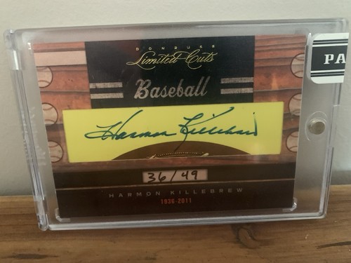 Panini 2011 National Treasures Baseball Harmon Killebrew Twins Cut Auto 36/49
