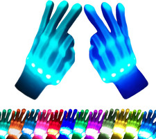 Kids Toys 12 Colors LED Gloves Cool Toys Gifts for Age 5-7 8-12 Years Old Boys G