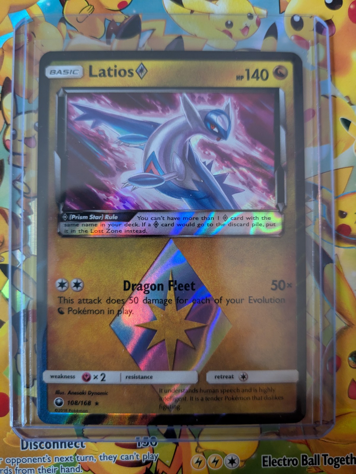 Pokemon SM Celestial Storm Latios 108/168 Prism Star Holo Rare NM/Mint Condition