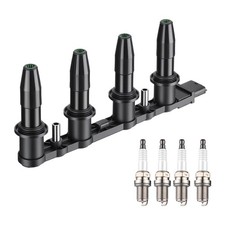 ZÜNDSPULE ZÜNDMODUL + 4X ZÜNDKERZEN FÜR OPEL ASTRA G H VECTRA C ZAFIRA B 1.6 1.8