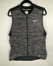 Nike Aeroloft Flash Running 3M Vest Mens Large Black Gray 800 Fill 689168 010