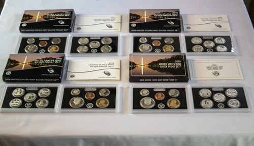 2017-2020 U.S. Mint Silver Proof Coin Sets 4 Set Run - Picture 9 of 9
