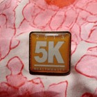 2013 HealthWaves 5K Square Lapel/Tack Pin Orange Collectible Pinback Pin — photo 3