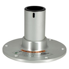 4.5" H x 2-7/8" D Anodized Steel Regatta Fixed Post w Round Base