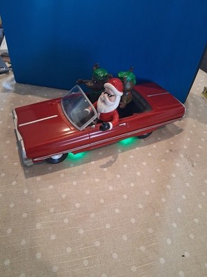 Gemmy Christmas Low Rider Red Impala Car. Santa And Rentier Works Ref PTE87