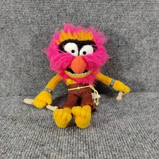 Disney Store Muppets Most Wanted Animal Plush 17" Stuffed Toy Drummer Drumsticks