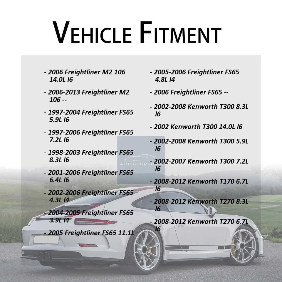 2x Rotor de freno trasero para International Harvester 2005-2009 4400LP 9,3 L Foto 3 de 4