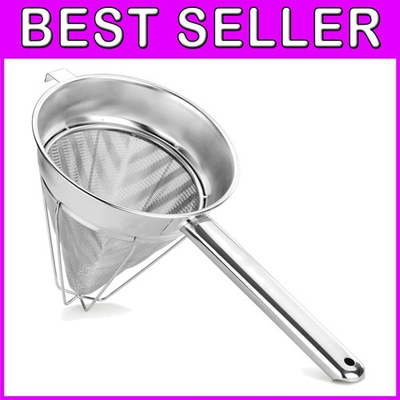 #ad #ad Stainless Steel Bouillon Strainer 8 Inch $107.09