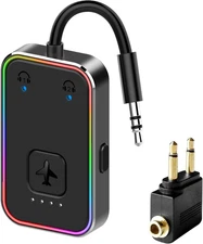 2025 Beeitzie Ultra Airplane Bluetooth 5.4 Transmitter for All Headphones, Aptx