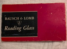 Vintage Bausch Lomb Reading Glass Magnifying Glass With Original Box Insert