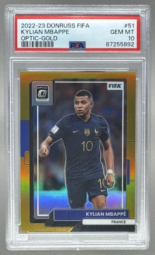 2022 Donruss Donruss G-13 Kylian Mbappe Gold /10