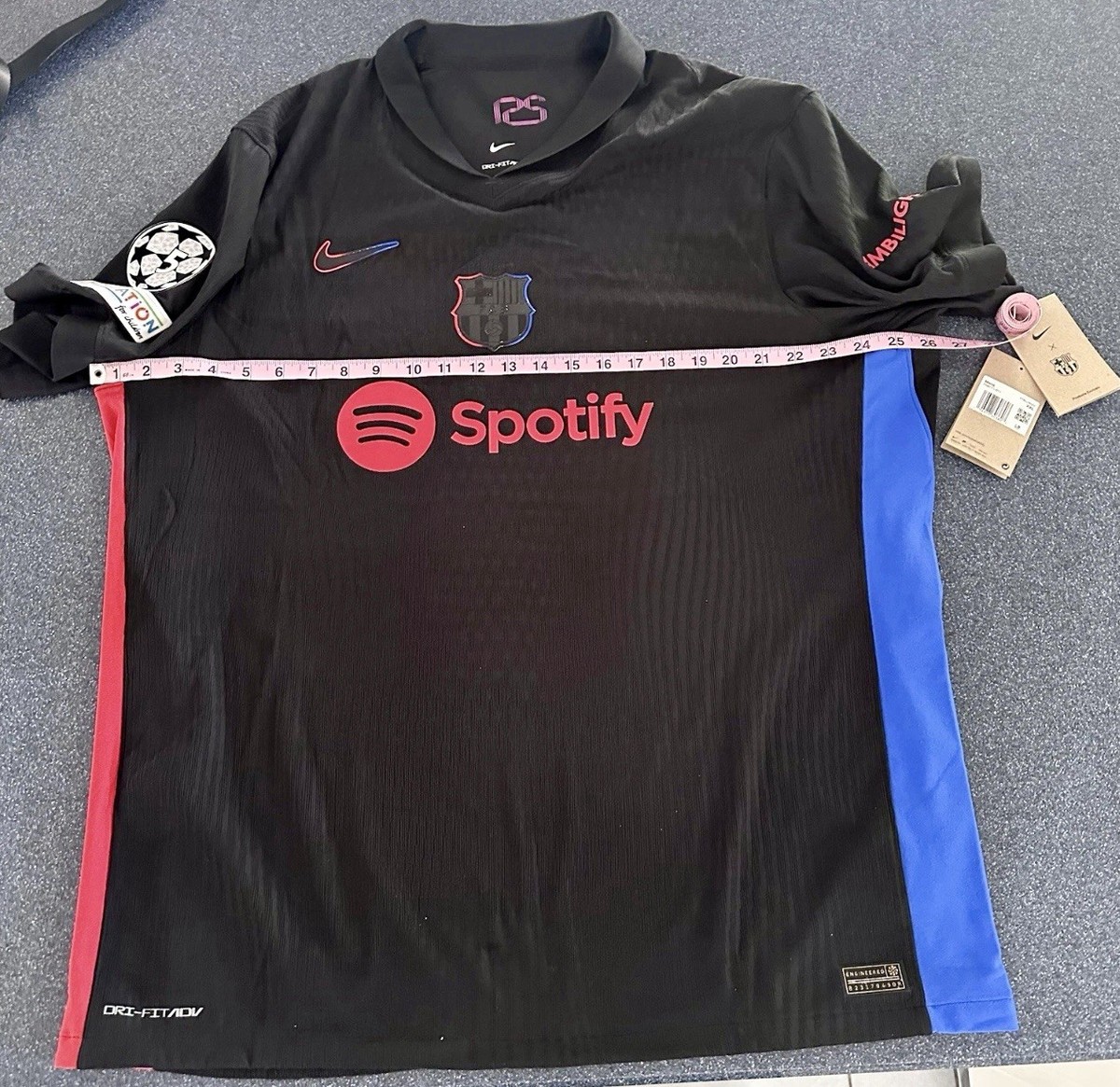 NWT Lamine Yamal Barcelona 2024/25 Away Match Dri-FIT ADV