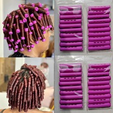 meigick Perm Rods Set for Natural Hair, 40Pcs Plastic Cold Wave Rods, Heatles...