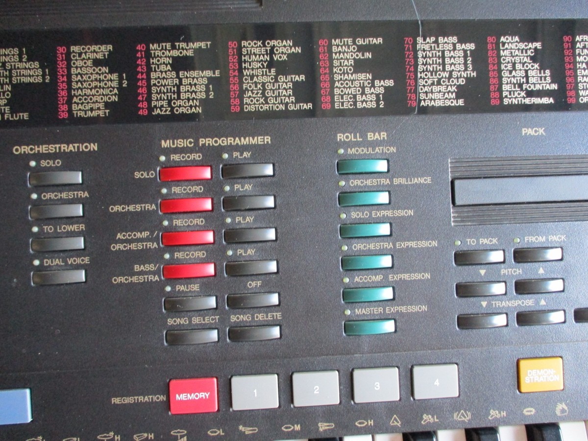 YAMAHA PSR-4500 Arranger Keyboard Vintage Made in Japan 61-Key 