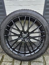 MAK Speciale Gloss Black 21 Inch Spoke Set of 4 Alloy Wheels with Winter tyres