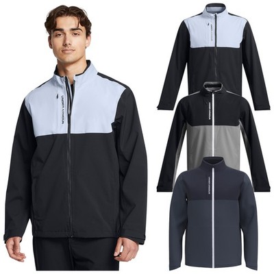 Wasserdichte Herrenjacke Under Armour Reißverschluss Jacke Stormproof Glide Golf