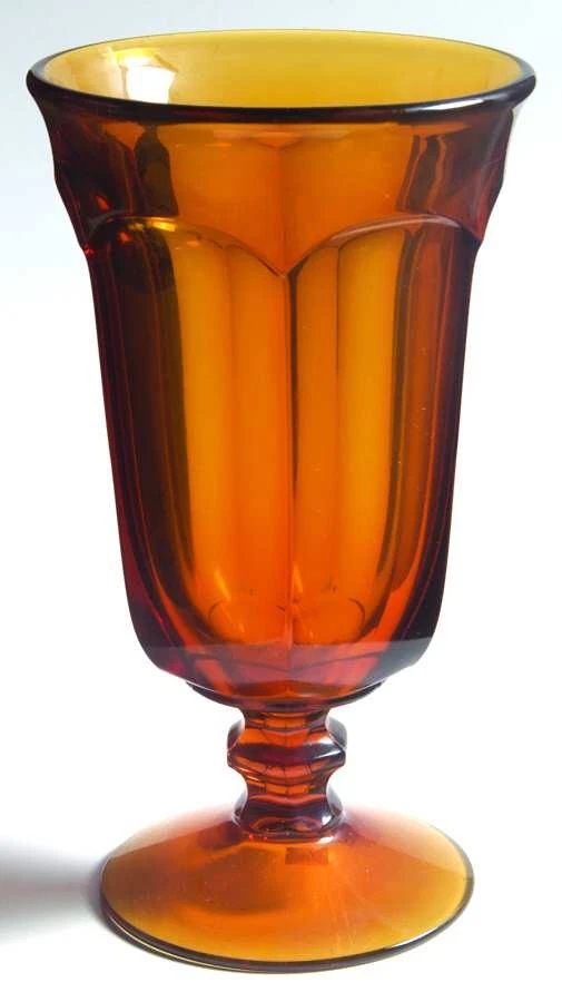 Imperial Glass Ohio Old Williamsburg Amber Iced Tea Glass 237455