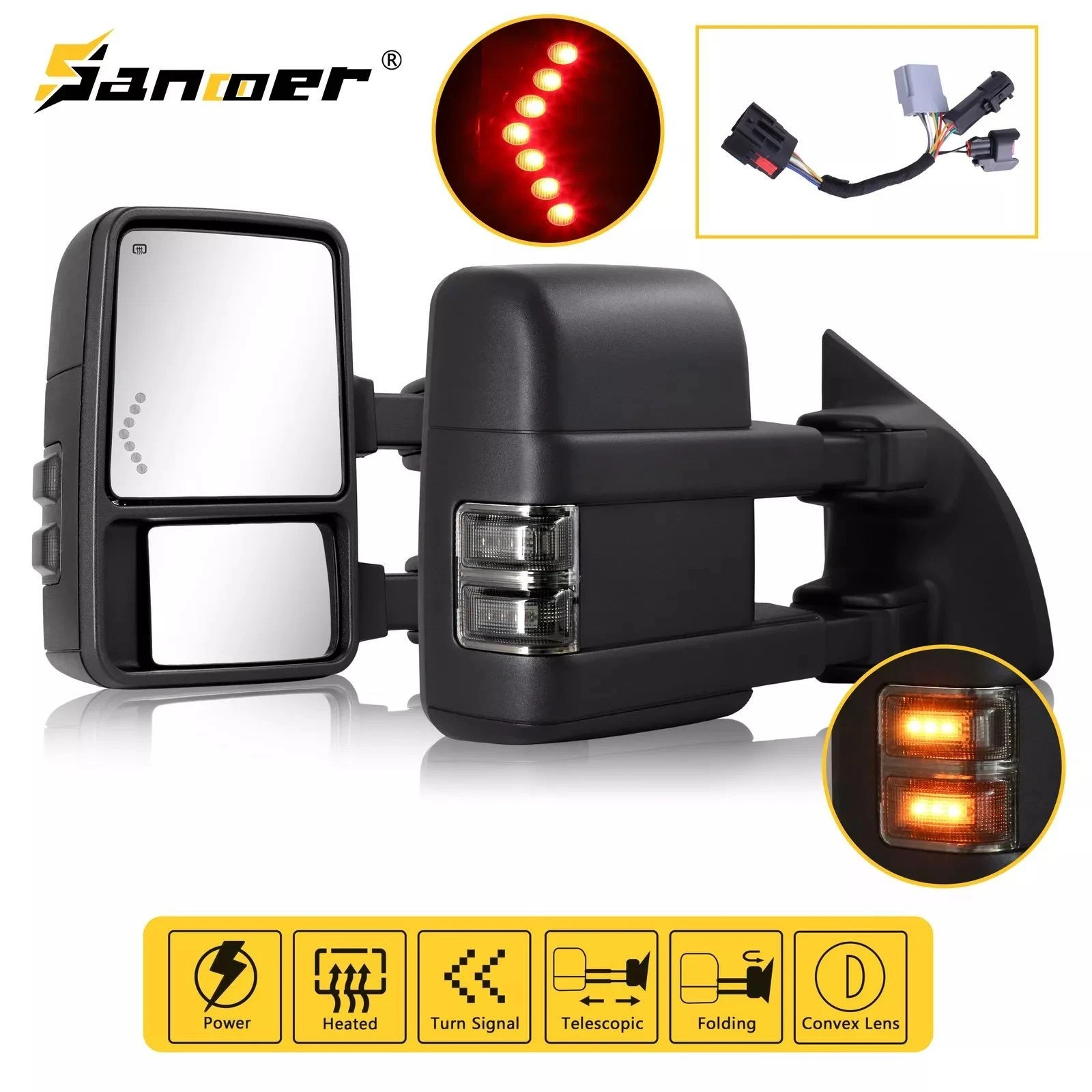 For 1999-2016 Ford F250 F350 F450 F550 Super Duty Towing Mirrors Power Heated
Opens in a new window