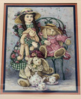 Home Interiors & Gifts Barbara Mock Print Little Girl Tea Party Framed & Matted — photo 2