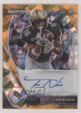 2021 Panini Prizm Draft Picks Orange Ice Tre Nixon #DPA-TRE Auto 0c2