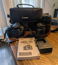 Canon Rebel T6 DSLR Bundle KIT WiFi 2 Lenses 18-55mm 75-300mm EXCELLENT