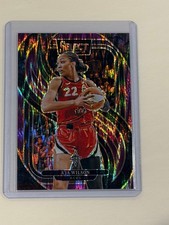2025 Panini Select WNBA #131 A'ja Wilson Purple Flash Prizms