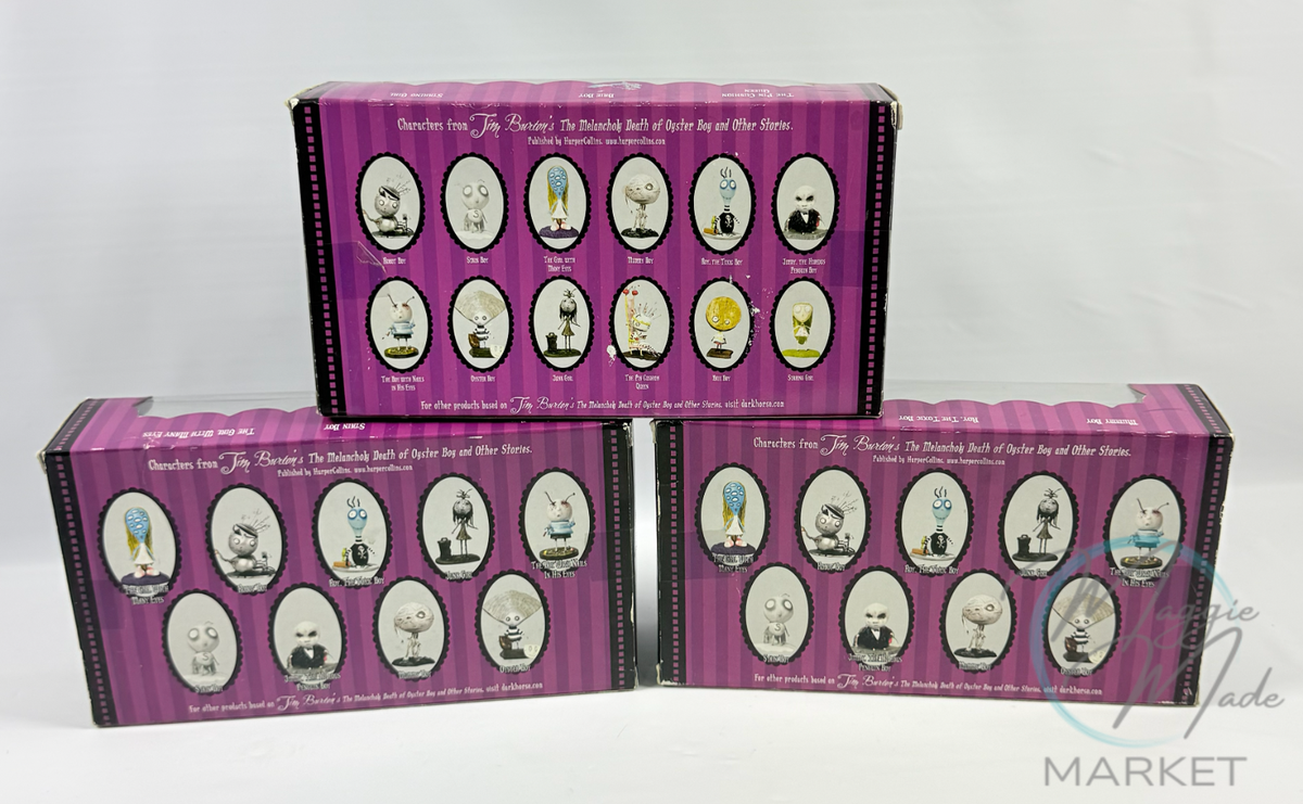 New Tim Burton's Tragic Toys for Girls and Boys Complete THREE-Box