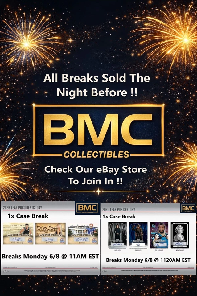 BMC Collectibles Pre-Sold Breaks 6/8