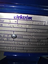 New Old Stock 3phase Electric Motor, 0.18kw, 1/4Hp, 1380rpm, 400v