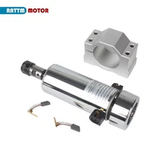 CN SHIP】800W 110VDC Air Cooled Spindle Motor ER16 20000RPM 0.79NM+52mm Mount