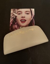Vtg. Buxton Beige Leather Kisslock Wallet/Coin Purse 1965