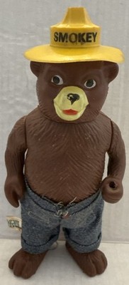Smokey the Bear 8'' Vintage Figure R. Dakin & Co. Fire Prevention Awareness