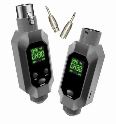 New Beigrad Ultra High Frequency Microphone Wireless  System - Gray