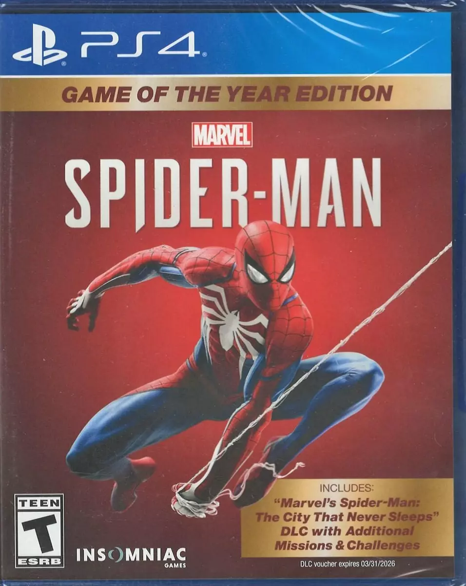 Marvel''s Spider-Man PS4 (Brand New Factory Sealed US Version) PlayStation  4,Pla