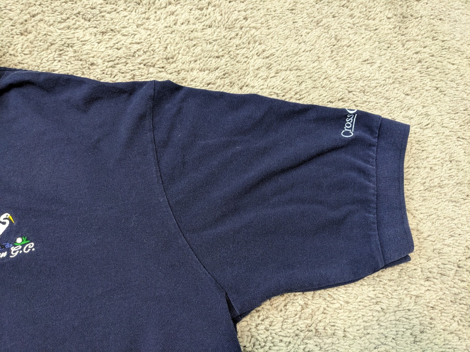 Vintage Crosscreek Polo Shirt Men's XL Blue Killeen Golf Club Texas USA