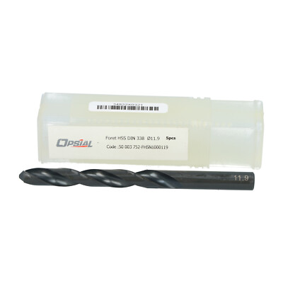 Opsial 50003752 Twist Drill HSS DIN 338 11.9MM New NFP (5pcs)