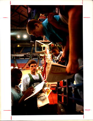 Vintage Press Photo Basketball NCAA Loyola Tracey Bergan Arco Arena 1993 